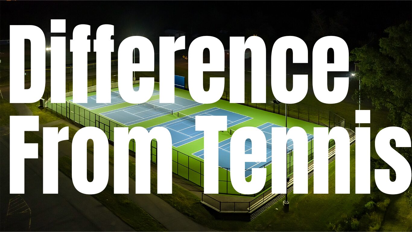 ピックルボールとテニスの違いのイメージ画像