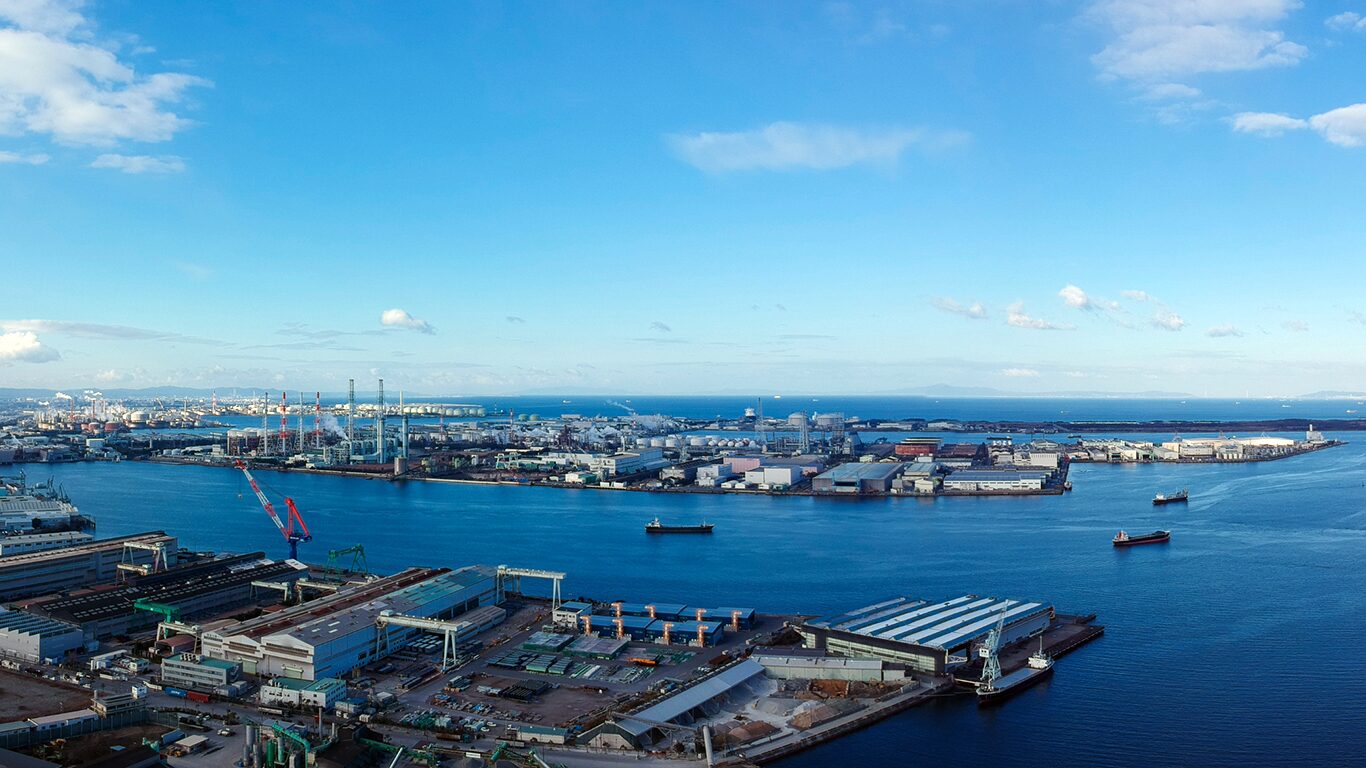 大阪堺の空撮画像